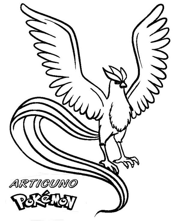 Articuno, : Amazing Picture of Articuno Coloring Page