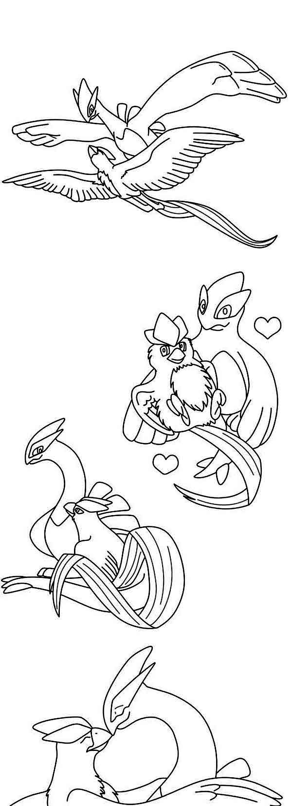 Articuno, : Articuno Bird Activity Coloring Page