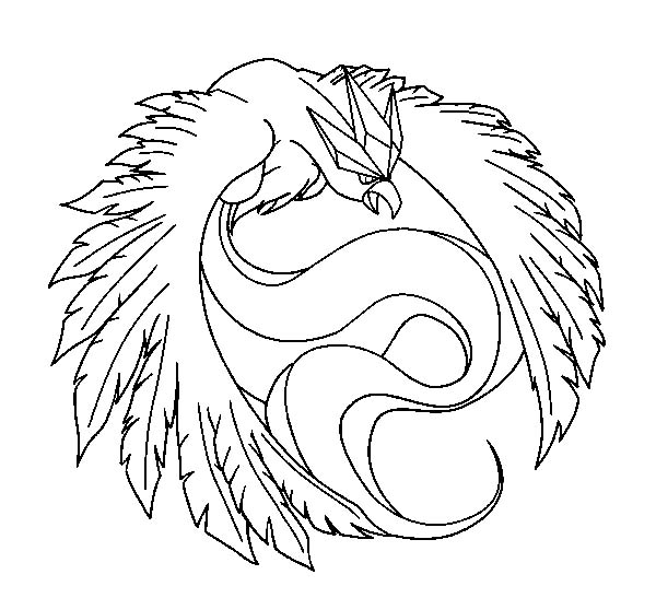 Articuno, : Articuno Fighting Style Coloring Page