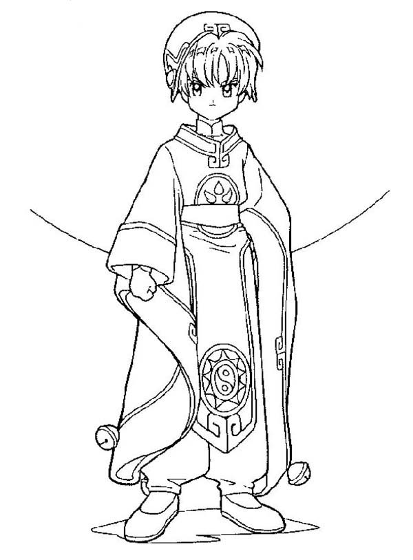 Cardcaptor Sakura, : Cardcaptor Sakura Coloring Page