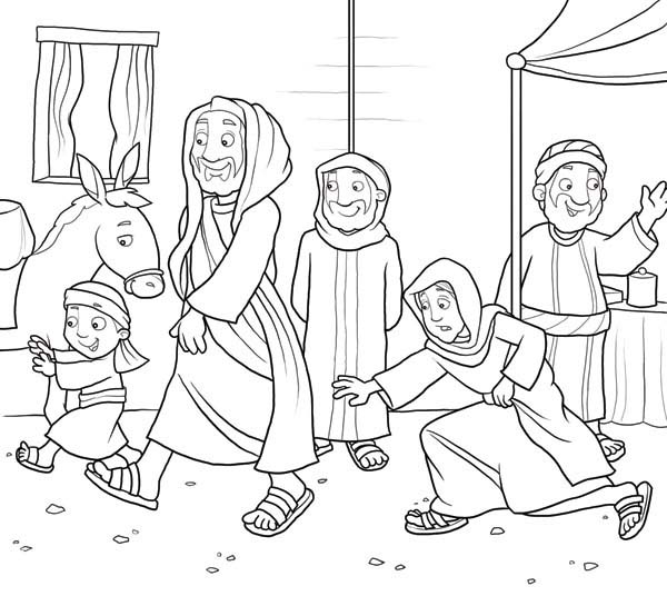 Disciples, : Disciples of Jesus Christ Coloring Page