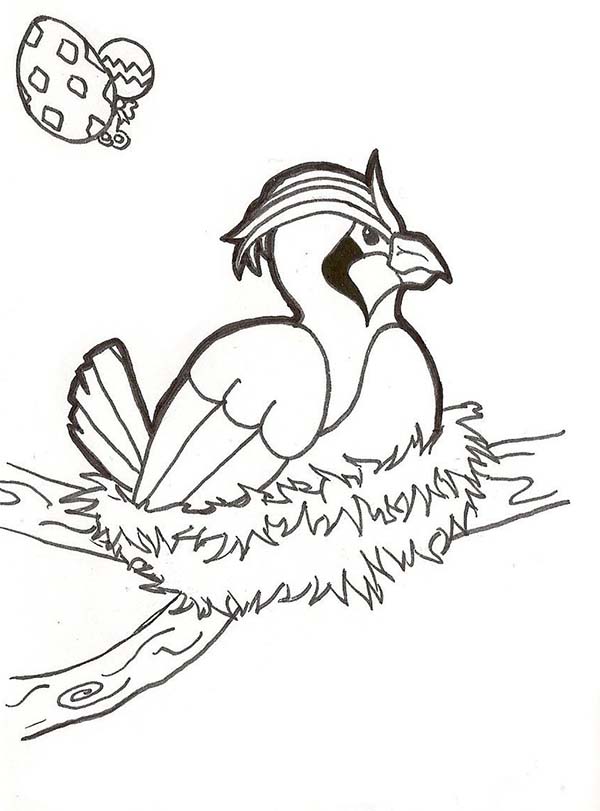 Articuno, : Female Articuno Incubate Her Egg Coloring Page
