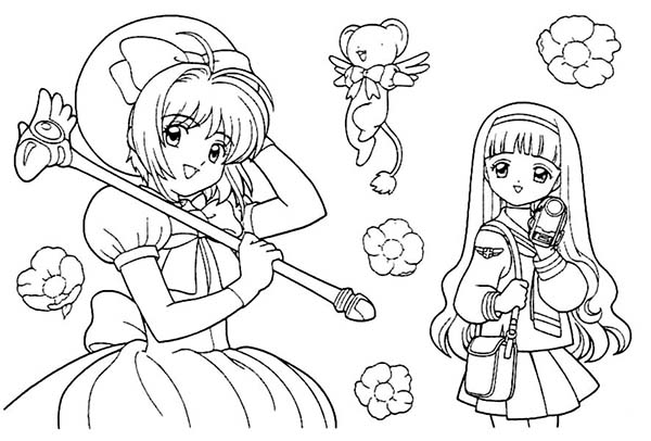 Cardcaptor Sakura, : Kids Drawing of Cardcaptor Sakura Coloring Page