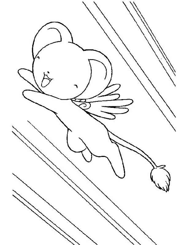 Cardcaptor Sakura, : The Guardian of the Card Keroberos from Cardcaptor Sakura Coloring Page